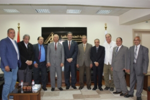 BU president hosts the team of the National authority of quality assurance and Accreditation on the sidelines of his meetings the faculty of engineering/ Shubra students