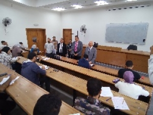 BU president inspects the educational process and the exams in Benha University’s Branch at EL-Obour