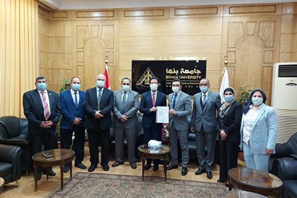 Benha University receives the Annual Assessment visit of Quality Management Team