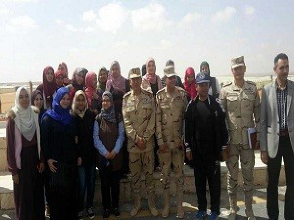 The students of the faculty of agriculture visit the project of 1000 agricultural stoves in order to activate the initiative of students and the Egyptian state accomplishments