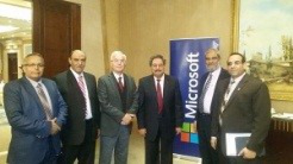 The participation of Benha University&#039;s delegation in Microsoft conference in the Nile Ritz hotel at Cairo