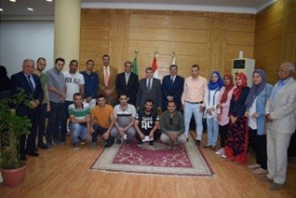 EL-Kady meets with the Benha university students who were sent for scholarships in China